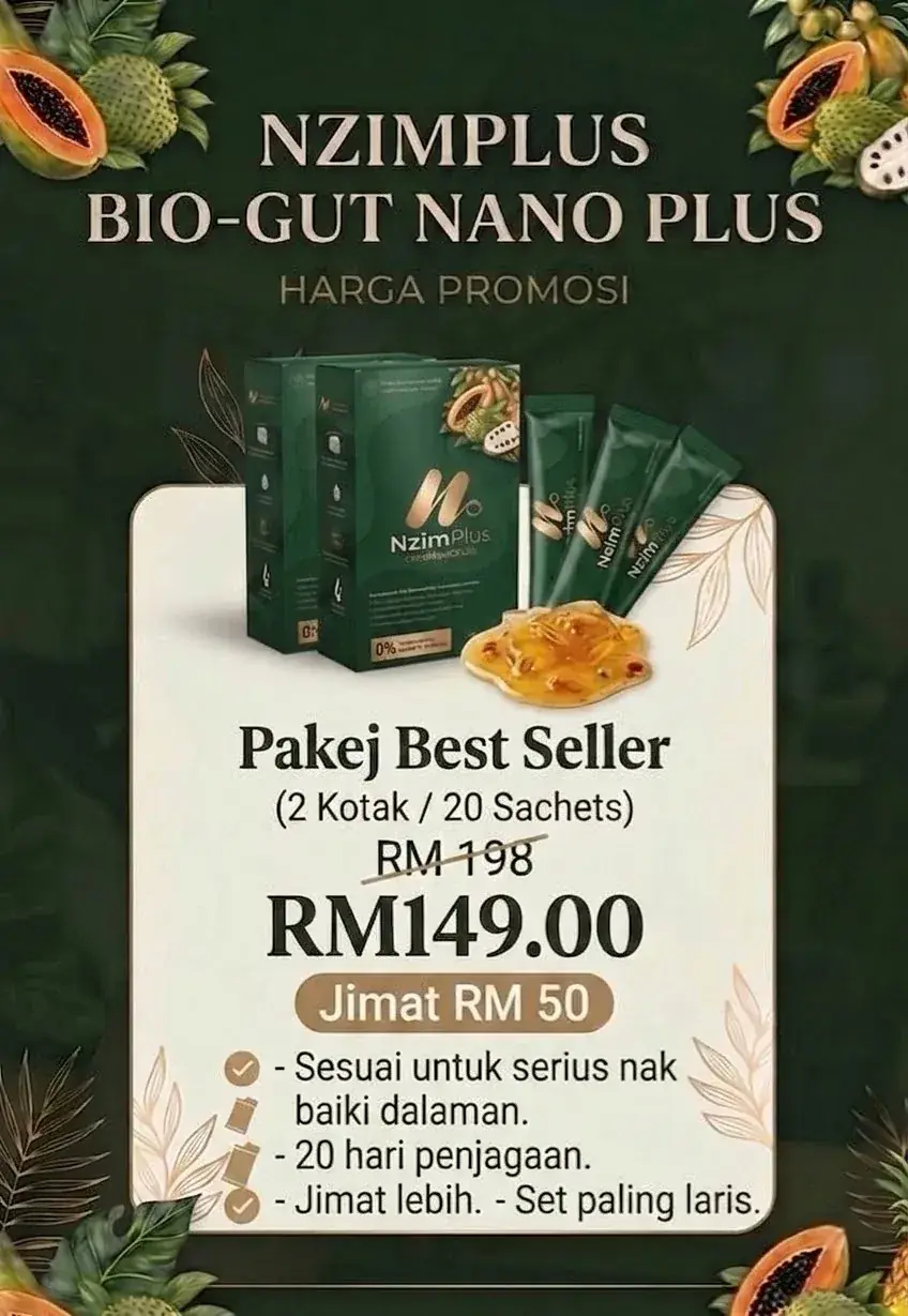 Pakej Bestseller Nzim Plus, tiga kotak