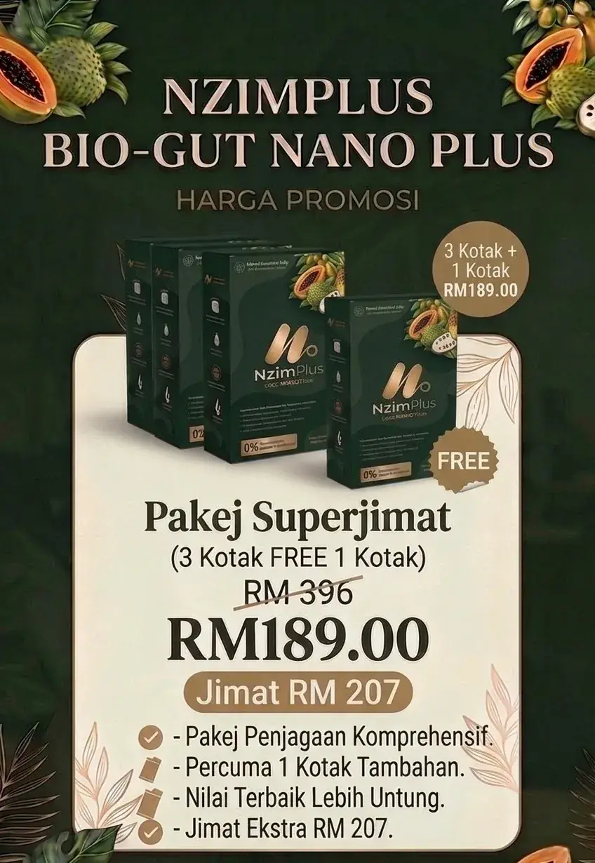 Pakej Super Jimat Nzim Plus, lima kotak