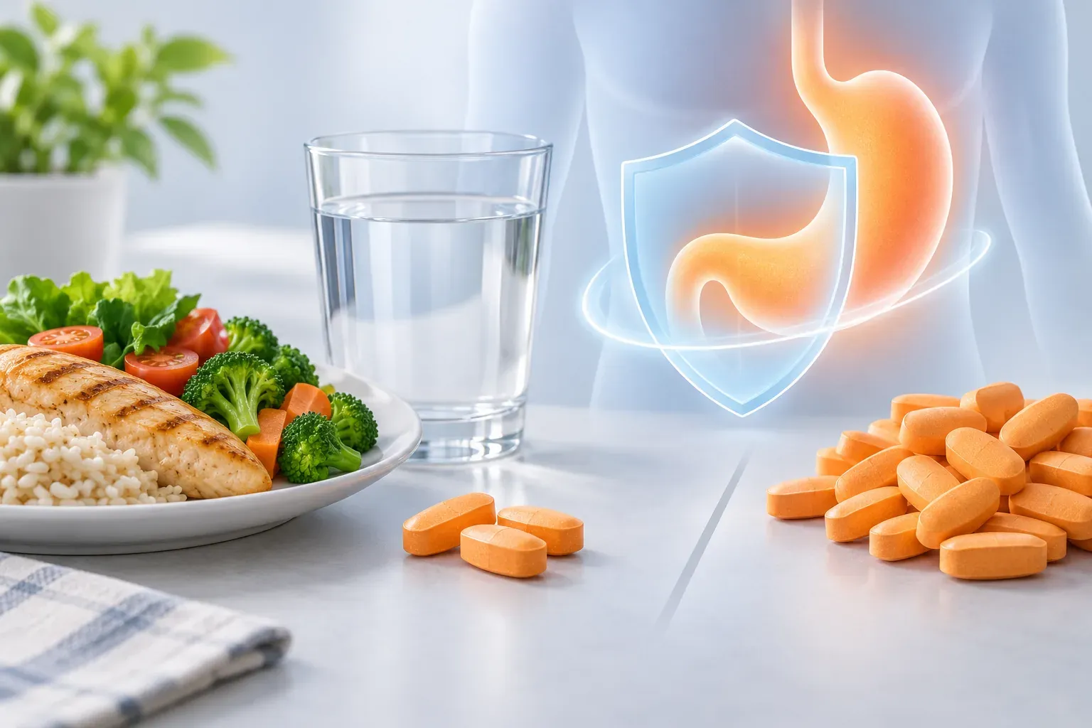 Konsep berhati-hati dengan suplemen vitamin C berlebihan bagi individu yang mempunyai perut sensitif