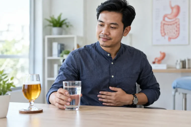 Lelaki memilih air dan mengetepikan minuman beralkohol untuk menjaga mukosa perut